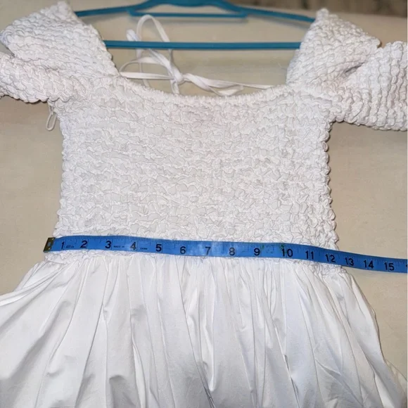 NWT STAUD Cotton Smocked Cassidy Dress - Picture 10 of 13